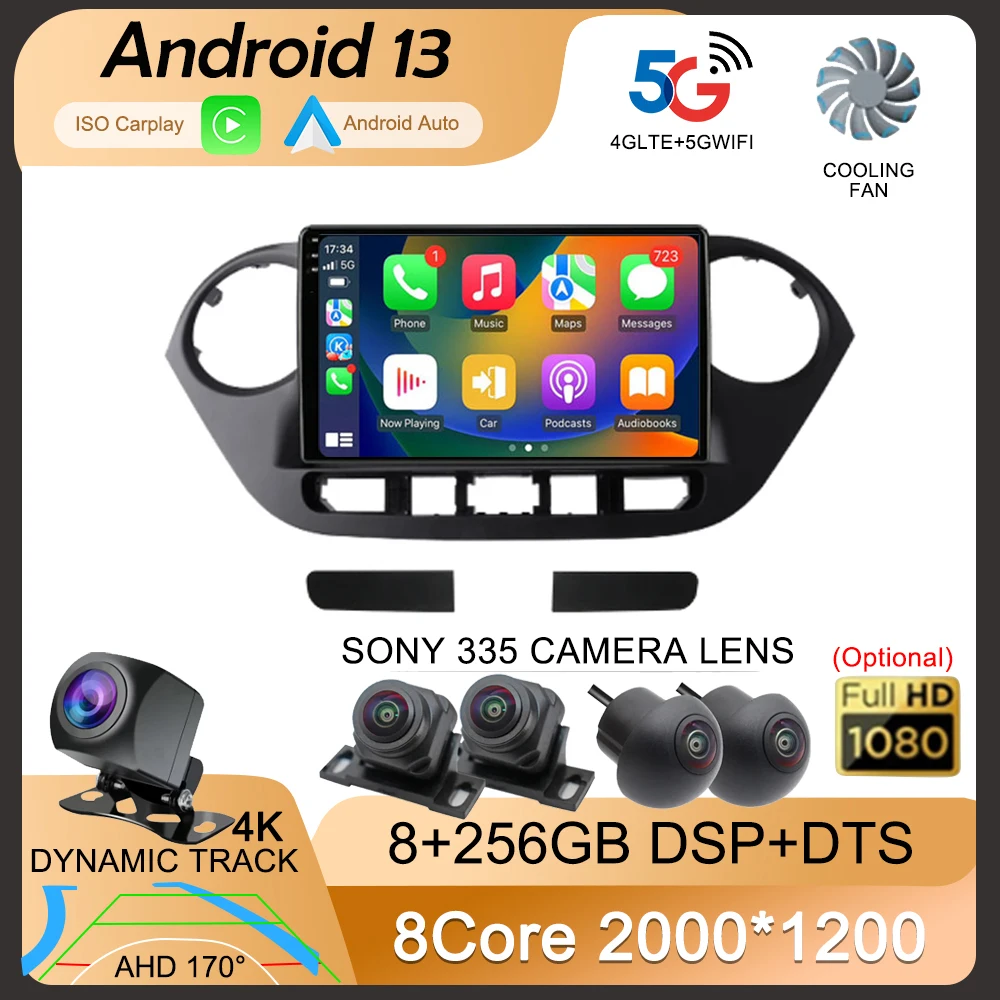 Android 13 WIFI+4G Car Radio System Auto Multimidia Video Player For Hyundai Grand I10 2013 - 2016 Navigation GPS Stereo Carplay
Android 13 WIFI+4G Car Radio System Auto Multimidia Video Player For Hyundai Grand I10 2013 - 2016 Navigation GPS Stereo Carplay
