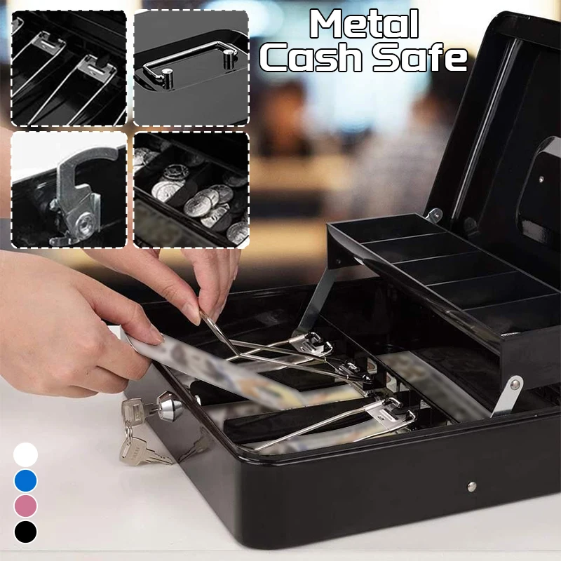 30x24cm Family Kids Saving Metal Cash Box With Money Tray And Key Lock Safety Storage Box for Convenience Store Supermarkets
30x24cm Family Kids Saving Metal Cash Box With Money Tray And Key Lock Safety Storage Box for Convenience Store Supermarkets
