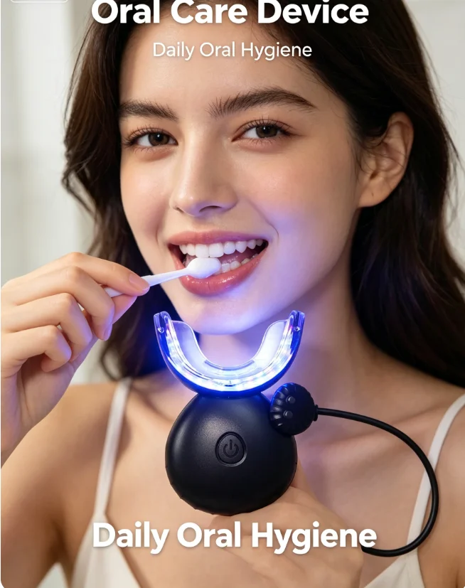 Rechargeable Mini Teeth Whitening Lamp: 32 LED Blue & Red Lights for Home Use
Rechargeable Mini Teeth Whitening Lamp: 32 LED Blue & Red Lights for Home Use