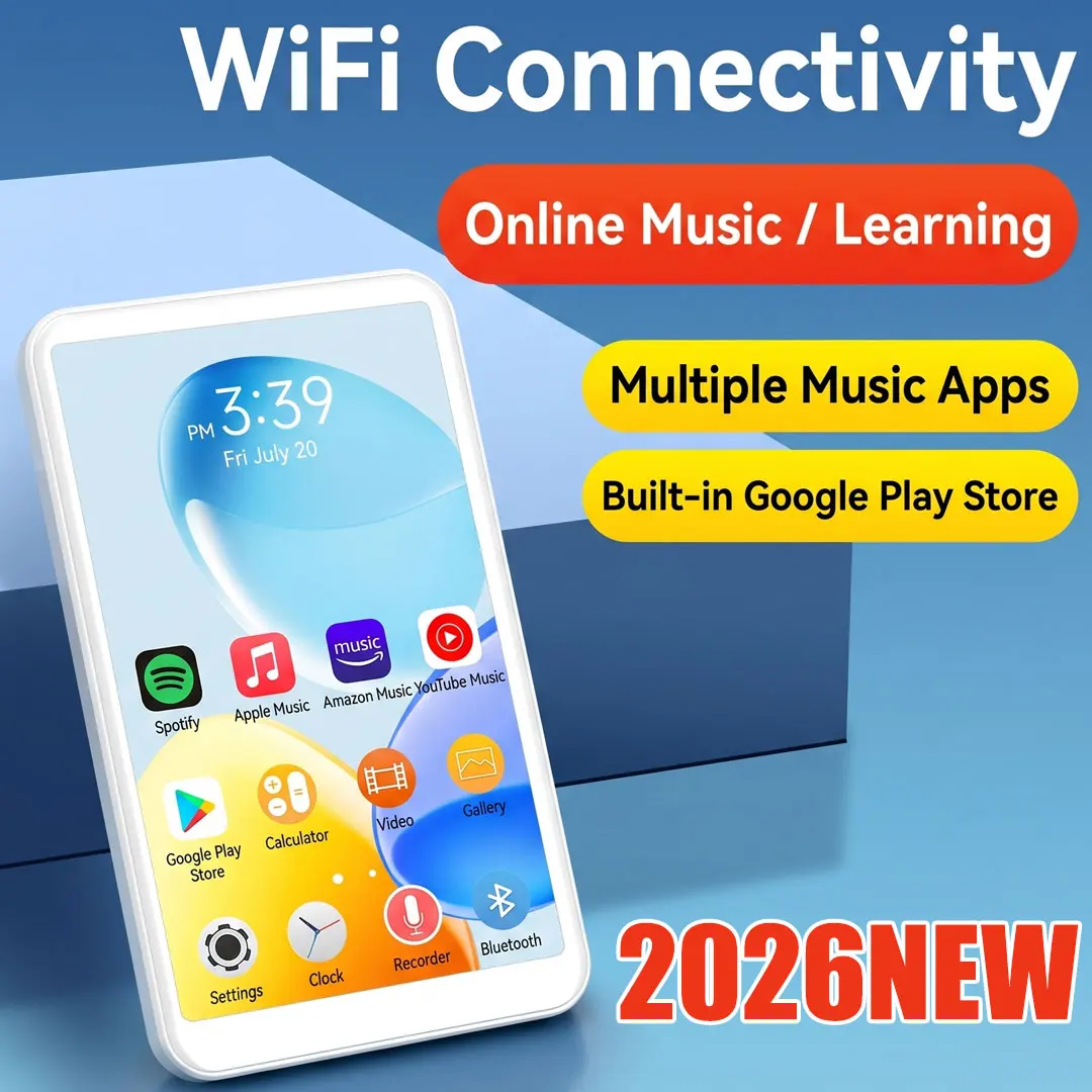 Ultimate Student MP3/MP4 Player:Android 10,8-Core CPU,2G RAM,4"Touchscreen,WiFi Streaming,Hi-Res+Lossless Music,Book Support 80G
Ultimate Student MP3/MP4 Player:Android 10,8-Core CPU,2G RAM,4"Touchscreen,WiFi Streaming,Hi-Res+Lossless Music,Book Support 80G