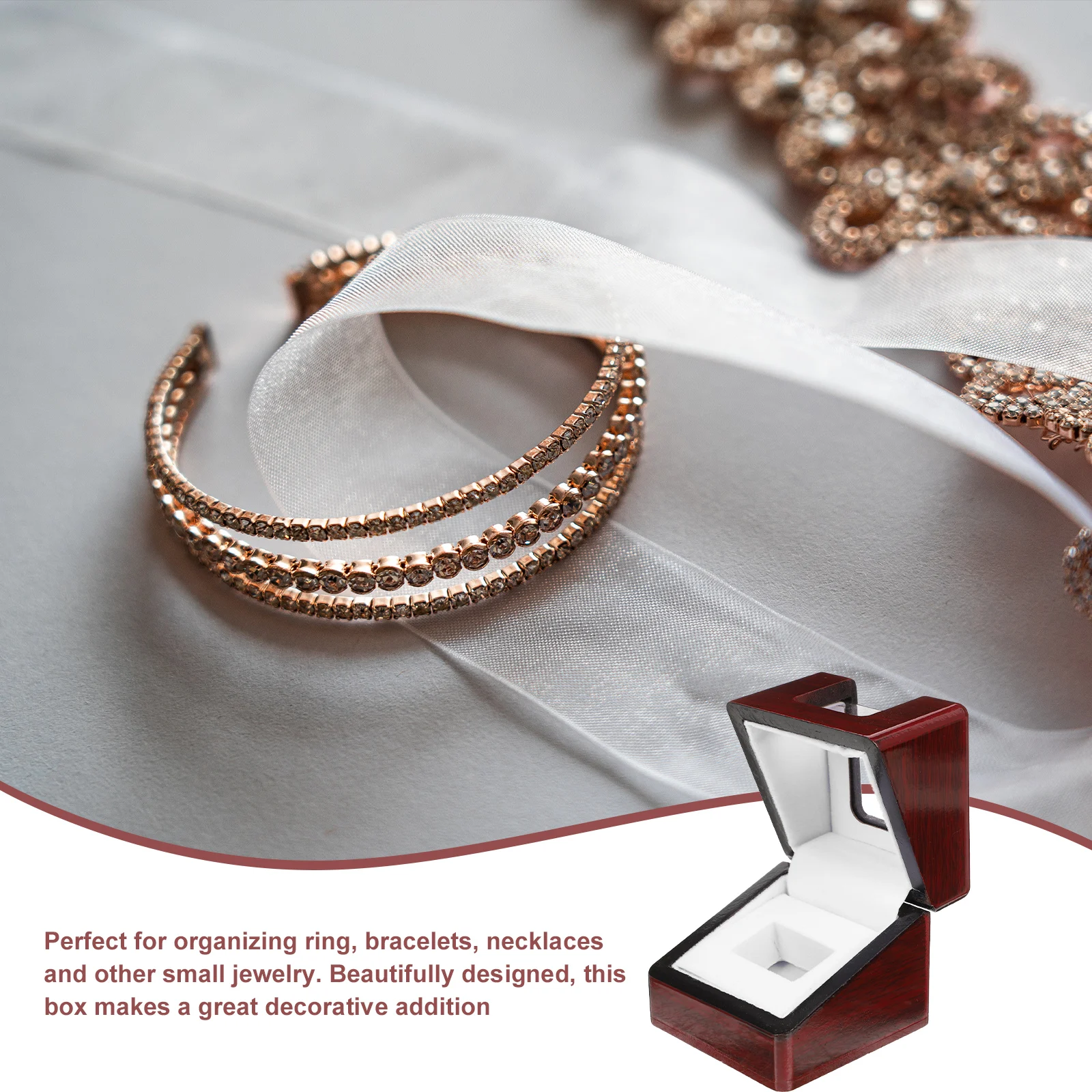 Ring Box For Storage Jewelry Case Bracelets Earrings Household Jewelry Box Protective Decorative Portable Creative Design
Ring Box For Storage Jewelry Case Bracelets Earrings Household Jewelry Box Protective Decorative Portable Creative Design