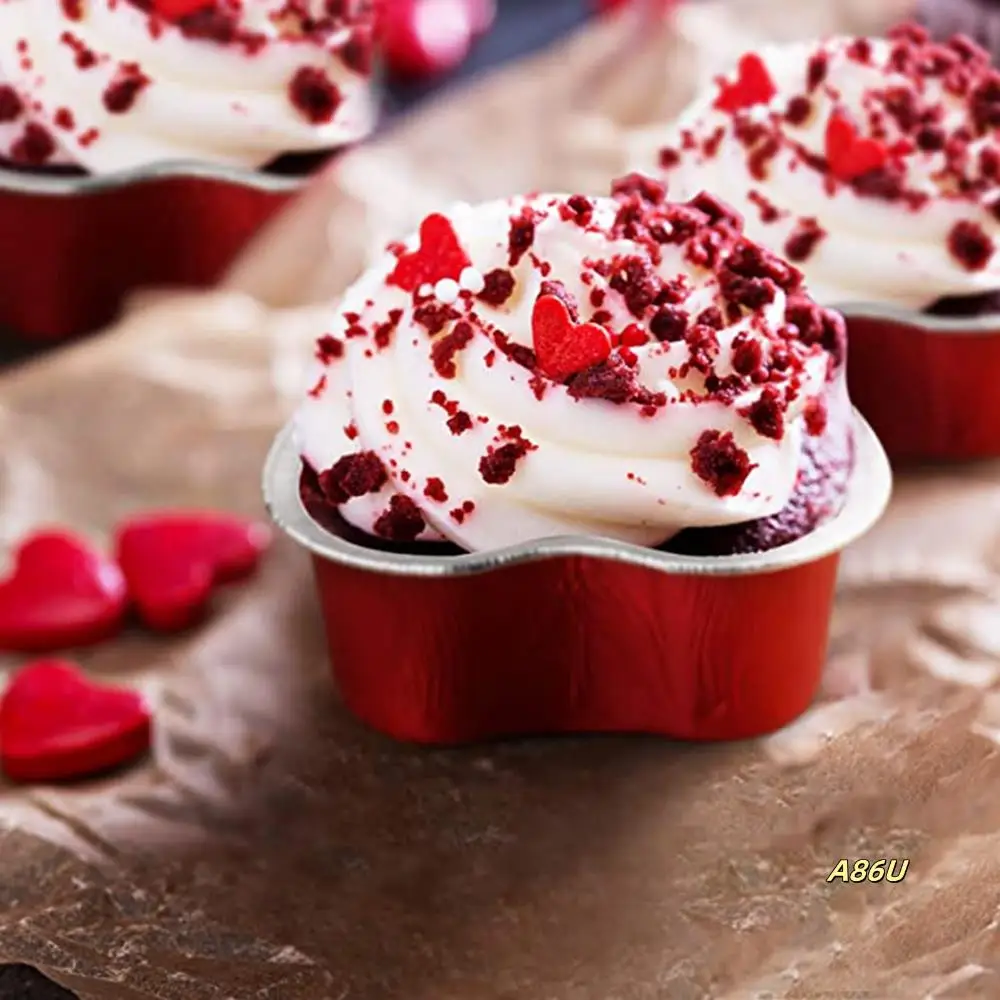 Heart-Shaped Cake Pan With Aluminum Foil Disposable Heart-Shaped Cake Pan Suitable For Valentine's Day Wedding Party
Heart-Shaped Cake Pan With Aluminum Foil Disposable Heart-Shaped Cake Pan Suitable For Valentine's Day Wedding Party