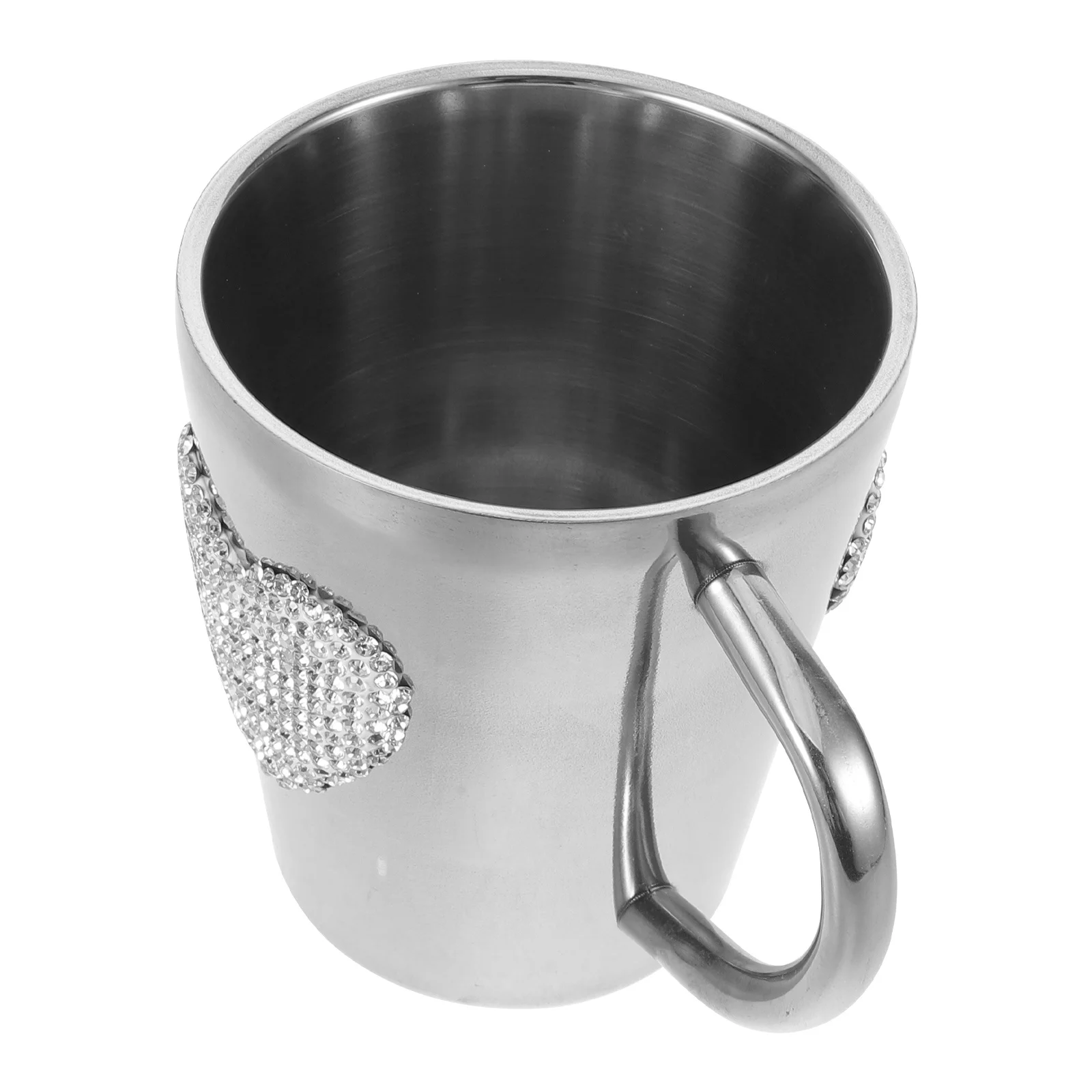 Stainless Steel Heart Rhinestone Coffee Mug Small Camping Reusable Travel Latte Cup Sparkly Love Heart Cup Holiday
Stainless Steel Heart Rhinestone Coffee Mug Small Camping Reusable Travel Latte Cup Sparkly Love Heart Cup Holiday