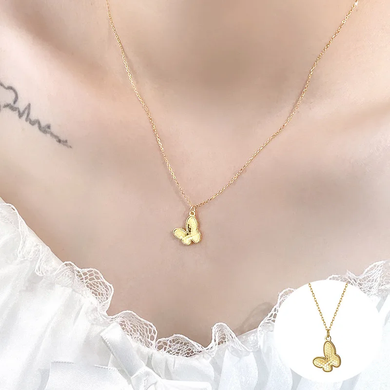 100% 925 Sterling Silver Butterfly Necklace for Women Girl Fashion Insect Fish Scale Design Jewelry Party Gift Dropshipping
100% 925 Sterling Silver Butterfly Necklace for Women Girl Fashion Insect Fish Scale Design Jewelry Party Gift Dropshipping