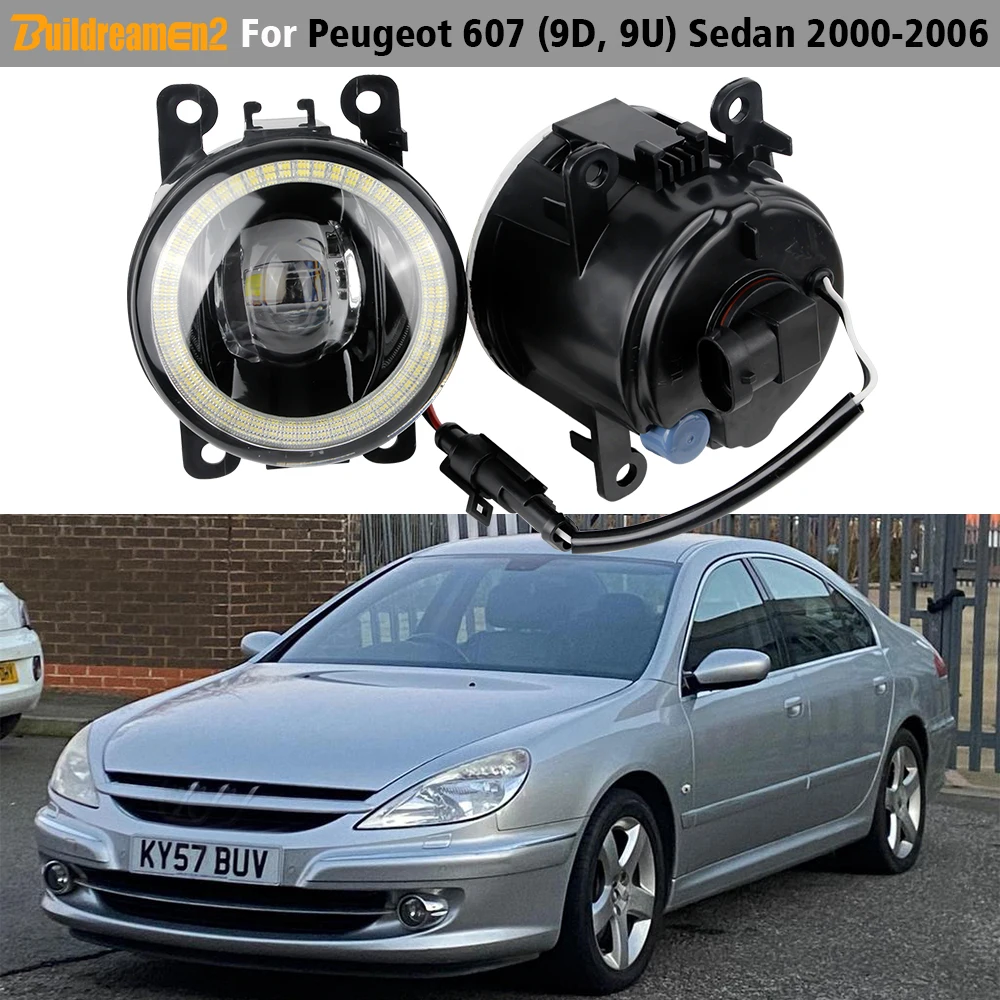 2 Pieces Car LED Angel Eye Fog Light Daytime Running Lamp DRL For Peugeot 607 (9D, 9U) Sedan 2000 2001 2002 2003 2004 2005 2006
2 Pieces Car LED Angel Eye Fog Light Daytime Running Lamp DRL For Peugeot 607 (9D, 9U) Sedan 2000 2001 2002 2003 2004 2005 2006