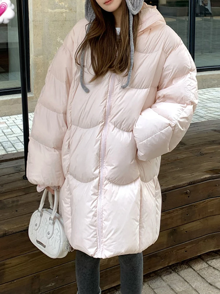 Корейская женская хлопковая куртка средней длины с капюшоном на молнии, утепленная, с длинными рукавами, в стиле Puffin Cloud Donut
Корейская женская хлопковая куртка средней длины с капюшоном на молнии, утепленная, с длинными рукавами, в стиле Puffin Cloud Donut