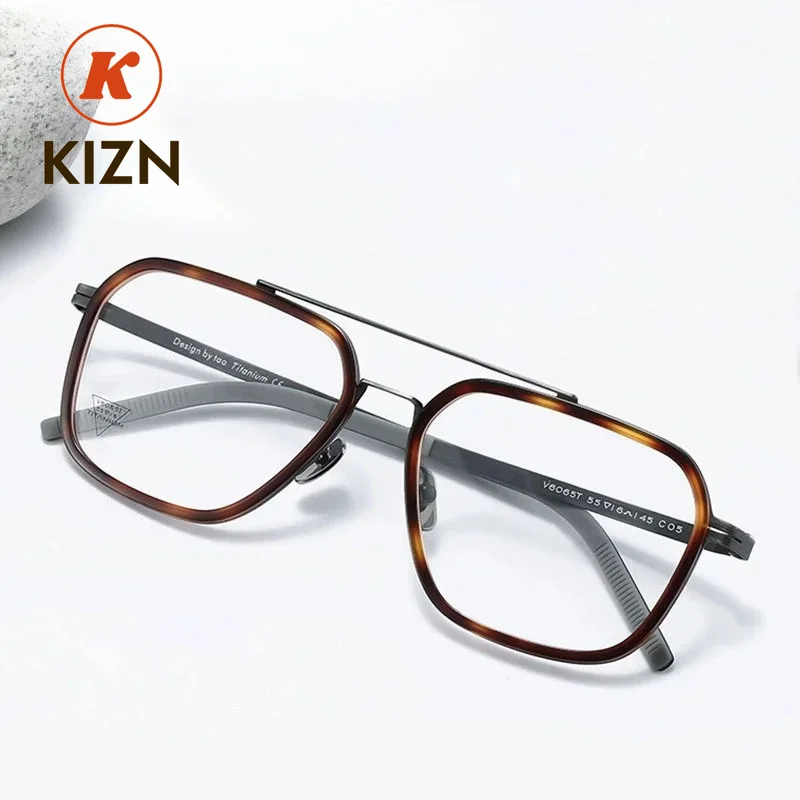 Vintage Double Bridge Tortoiseshell Titanium Optical MyopiaSquare Glasses Frame Men Women Prescription Ready Fashion Eyewear
Vintage Double Bridge Tortoiseshell Titanium Optical MyopiaSquare Glasses Frame Men Women Prescription Ready Fashion Eyewear