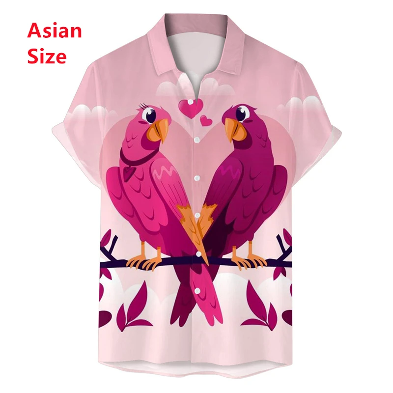 Valentine's Day Love Heart 3d Print Shirt Men Women Summer Street Short Sleeve Hawaiian Shirts Tops Lapel Button Loose Blouse
Valentine's Day Love Heart 3d Print Shirt Men Women Summer Street Short Sleeve Hawaiian Shirts Tops Lapel Button Loose Blouse