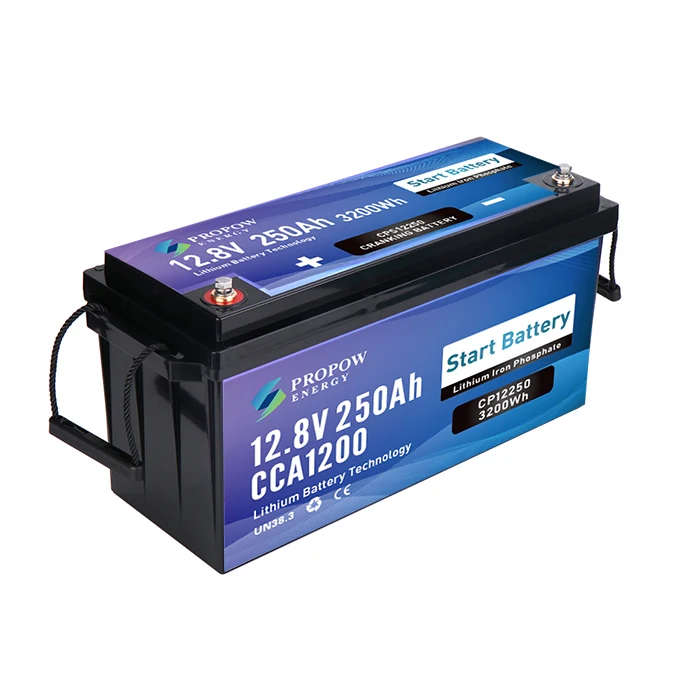 High Cranking Power Deep Cycle Dual Purpose Marine Starting LiFePO4 Battery 12V 250Ah
High Cranking Power Deep Cycle Dual Purpose Marine Starting LiFePO4 Battery 12V 250Ah