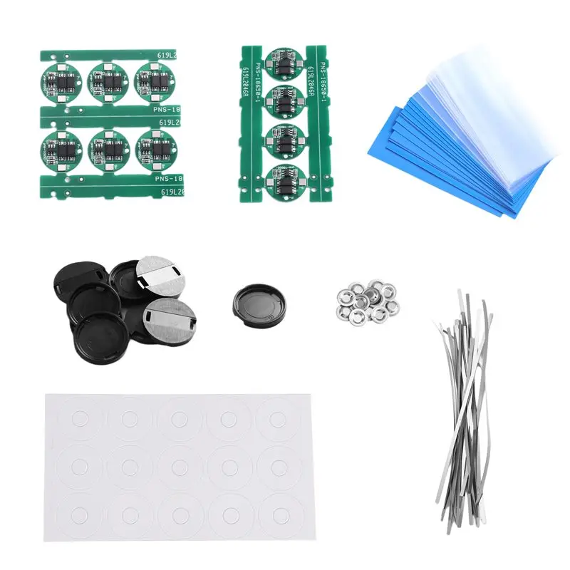 FULL-Li- 18650 Cylindrical Cell Universal Dual MOS Protection Board 10 Set 18650 Li- BMS MOS Board
FULL-Li- 18650 Cylindrical Cell Universal Dual MOS Protection Board 10 Set 18650 Li- BMS MOS Board