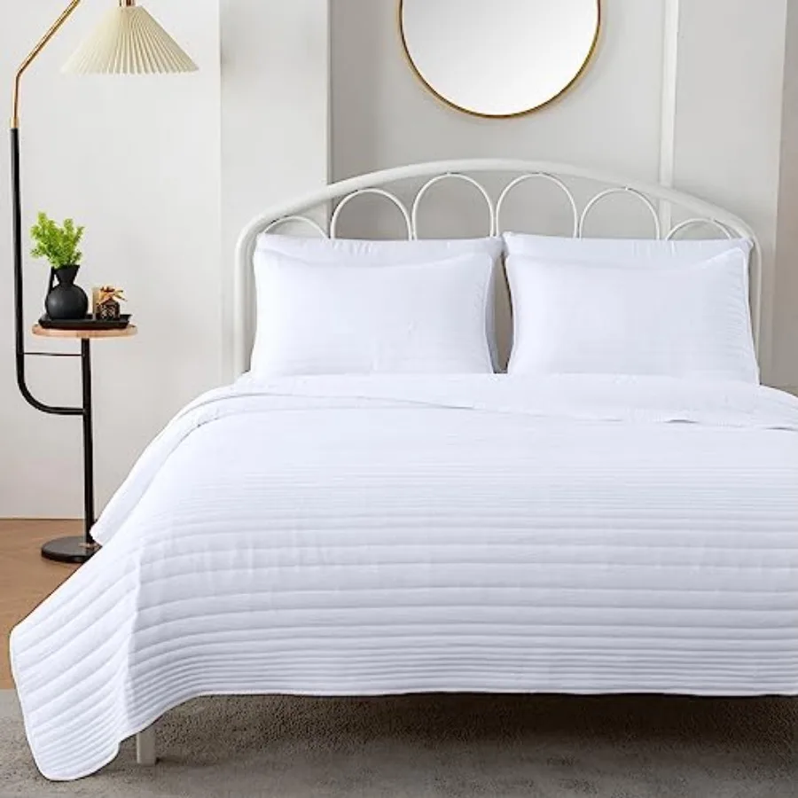 Quilt Set Size Lightweight Ultra Soft Microfiber Bedspread 3 Pcs Coverlet for All Season Parker Collection FQ
Quilt Set Size Lightweight Ultra Soft Microfiber Bedspread 3 Pcs Coverlet for All Season Parker Collection FQ
