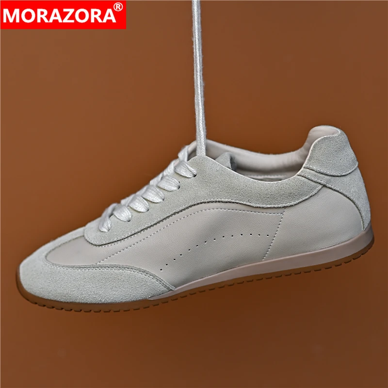 MORAZORA Ins модные замшевые женские кроссовки на плоской подошве со шнуровкой весна-лето женская повседневная обувь на плоской подошве
MORAZORA Ins модные замшевые женские кроссовки на плоской подошве со шнуровкой весна-лето женская повседневная обувь на плоской подошве