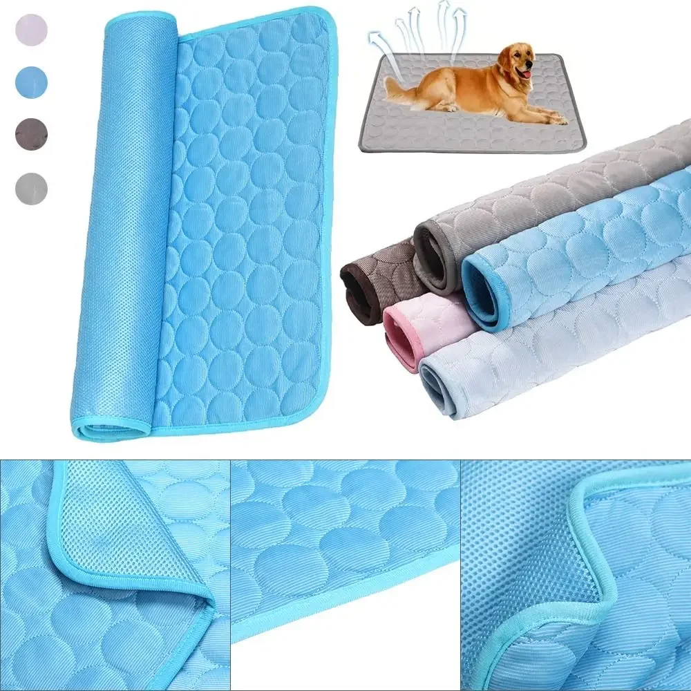 Pet Cooling Mat Dog Cat Sleeping Pad Cool Ice Silk Moisture-proof Mattress Cushion Summer Small Animal Cold Bed 5 sizes
Pet Cooling Mat Dog Cat Sleeping Pad Cool Ice Silk Moisture-proof Mattress Cushion Summer Small Animal Cold Bed 5 sizes