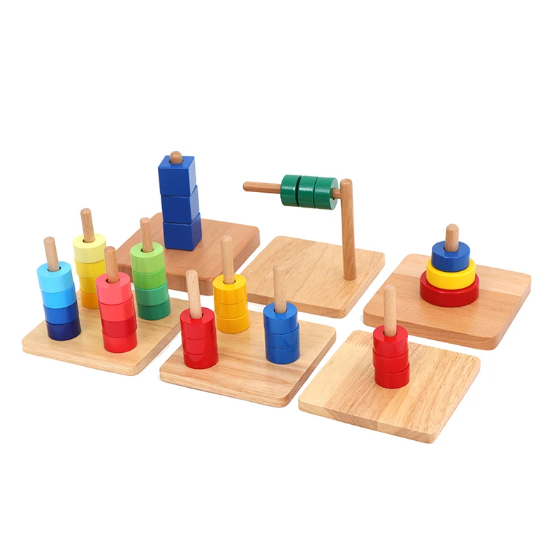 Montessori Infant Toddler Wooden Toys Colorful Discs on Horizontal Vertical Dowels Early Childhood Education Hand-Eye Practice
Montessori Infant Toddler Wooden Toys Colorful Discs on Horizontal Vertical Dowels Early Childhood Education Hand-Eye Practice