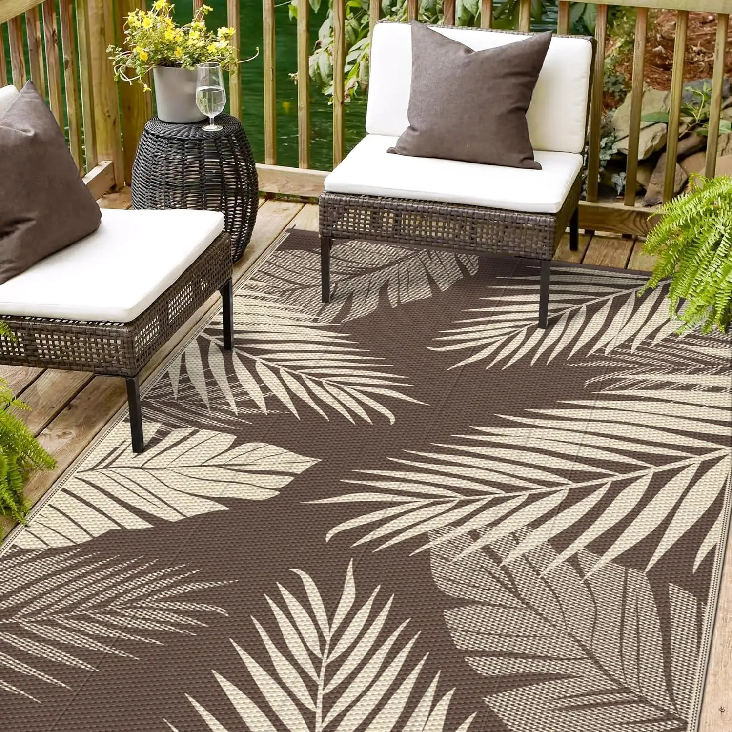 Outdoor Rug 4' x 6' Waterproof for Patios Clearance, Reversible Plastic Straw Indoor Outdoor Rug for RV, Picnic, Backyard, De
Outdoor Rug 4' x 6' Waterproof for Patios Clearance, Reversible Plastic Straw Indoor Outdoor Rug for RV, Picnic, Backyard, De