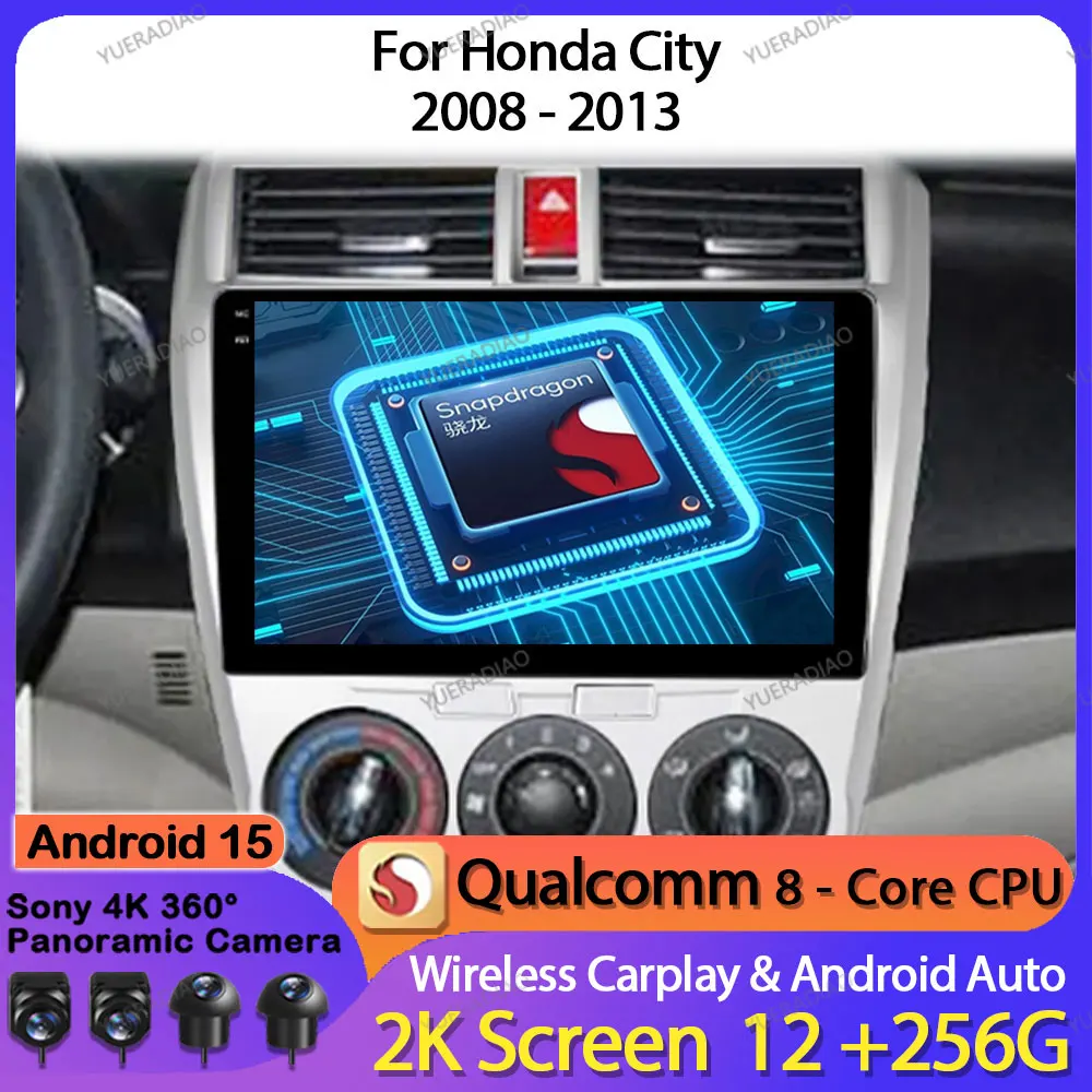 Android 15 Car Radio For Honda City 2008 - 2013 Multimedia Stereo Video Player Head Unit GPS NAVI 2DIN QLED Qualcomm BT 4G WIFI
Android 15 Car Radio For Honda City 2008 - 2013 Multimedia Stereo Video Player Head Unit GPS NAVI 2DIN QLED Qualcomm BT 4G WIFI