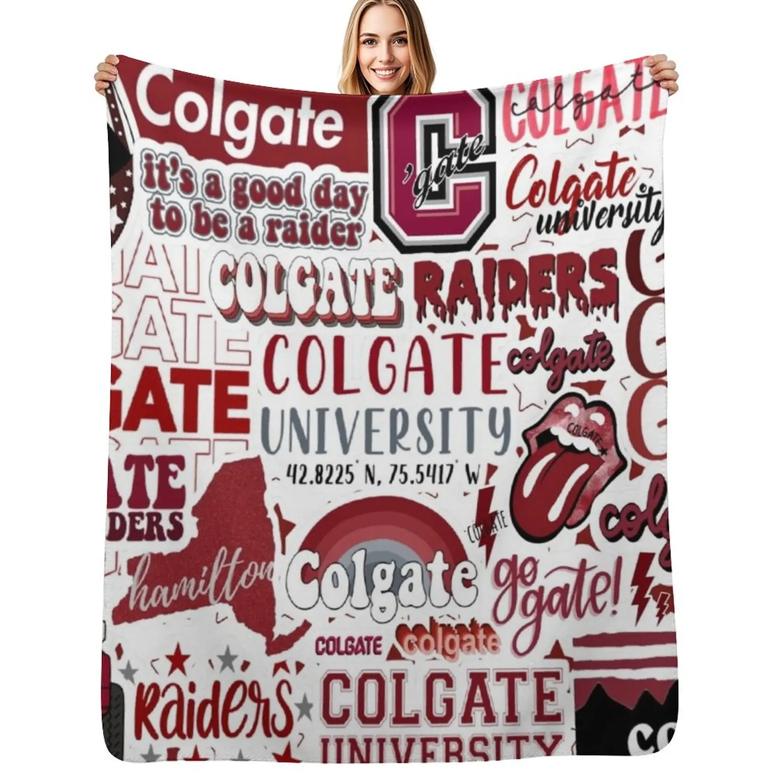 C O L G A T E Collage Design Throw Blanket Year Round Soft Comfortable Blanket for Home
C O L G A T E Collage Design Throw Blanket Year Round Soft Comfortable Blanket for Home