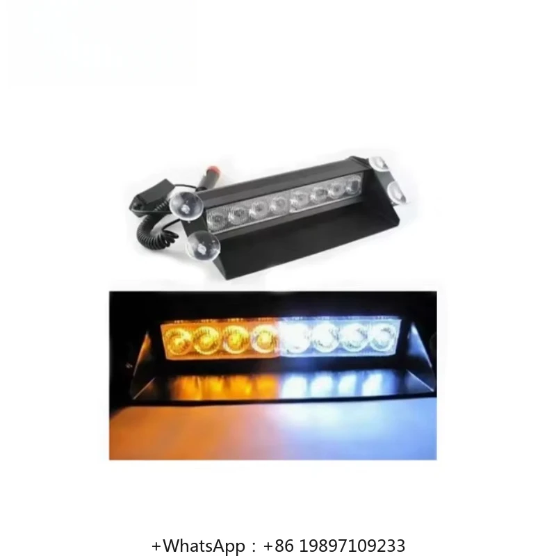 12V Car Strobe Flashing Lights Lamp 8 LED Emergency Warning Windshield Flashing LED Light Flashing Red/White/Blue Light For Auto
12V Car Strobe Flashing Lights Lamp 8 LED Emergency Warning Windshield Flashing LED Light Flashing Red/White/Blue Light For Auto