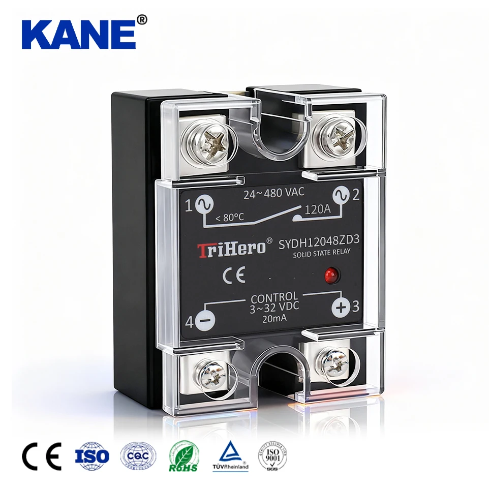 New SYDH Single Phase SSR Relay 3-32VDC to 24-480VAC DC-AC SSR-120DA DC to AC Industrial Relay 120Amp Mini Solid State Relay Mod
New SYDH Single Phase SSR Relay 3-32VDC to 24-480VAC DC-AC SSR-120DA DC to AC Industrial Relay 120Amp Mini Solid State Relay Mod