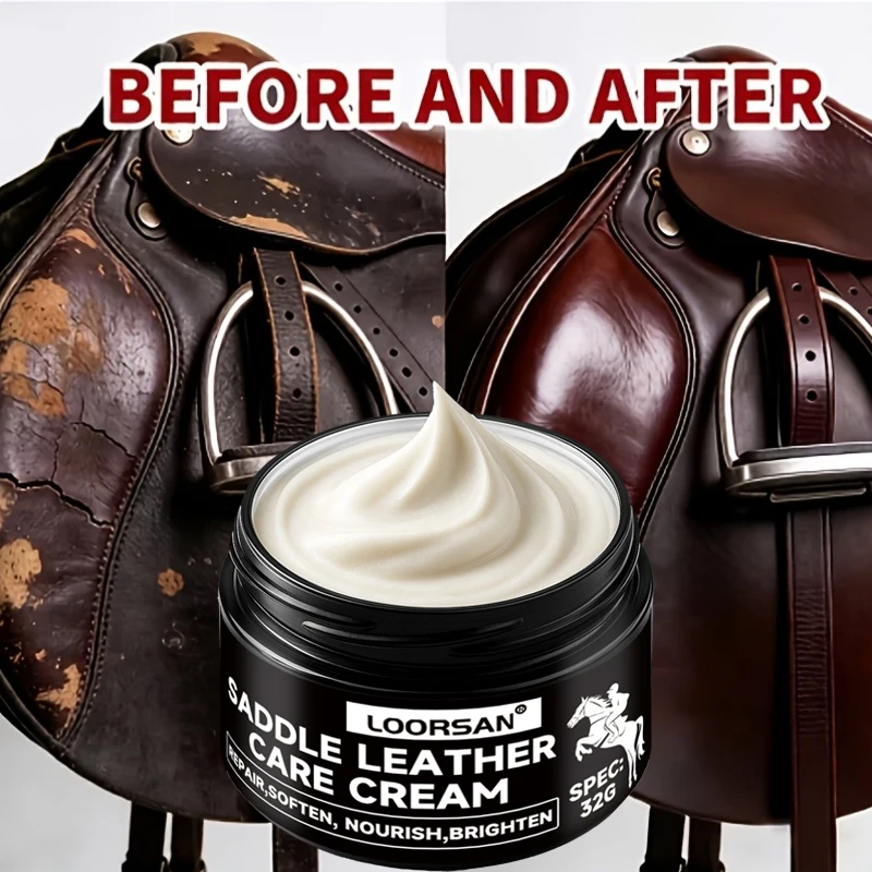 Loorsan Saddle Leather Care Cream, For Horse Tack Repair, Soften & Nourish Leather Restoration Conditioner
Loorsan Saddle Leather Care Cream, For Horse Tack Repair, Soften & Nourish Leather Restoration Conditioner