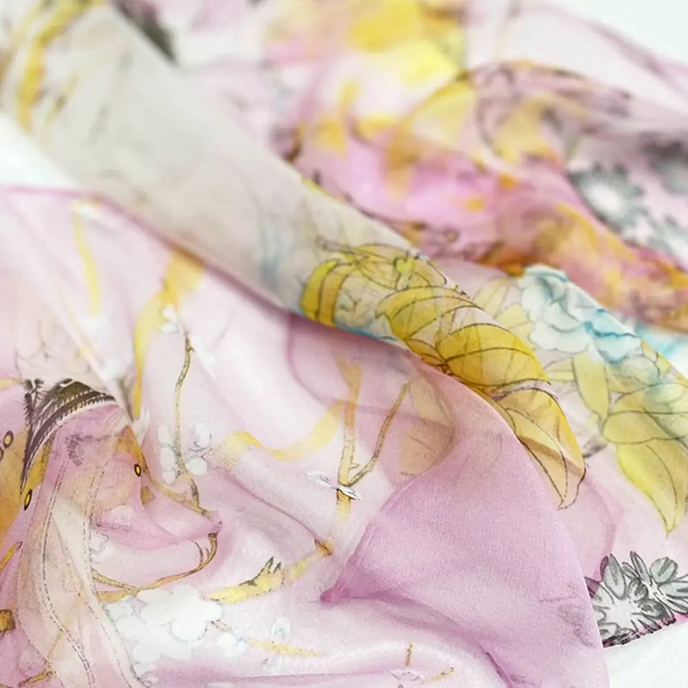 Portable Embroidered Silk Scarf Sun-Resistant Breathable Beach Shawl Silk Smooth Long Wraps for Women
Portable Embroidered Silk Scarf Sun-Resistant Breathable Beach Shawl Silk Smooth Long Wraps for Women