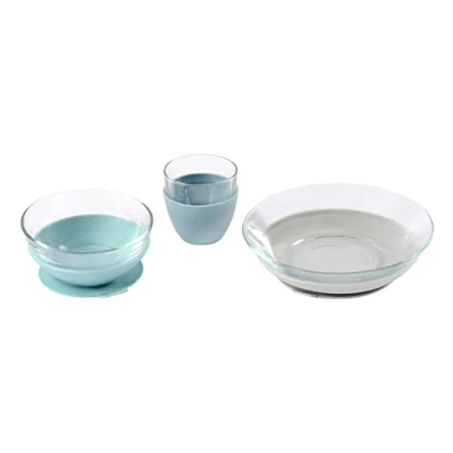 3-Piece Glass Meal Set with Suction Pad, Toddler Plate and Baby Bowls with Suction, Non Slip Dinnerware Set, 2.5x Stronger than
3-Piece Glass Meal Set with Suction Pad, Toddler Plate and Baby Bowls with Suction, Non Slip Dinnerware Set, 2.5x Stronger than