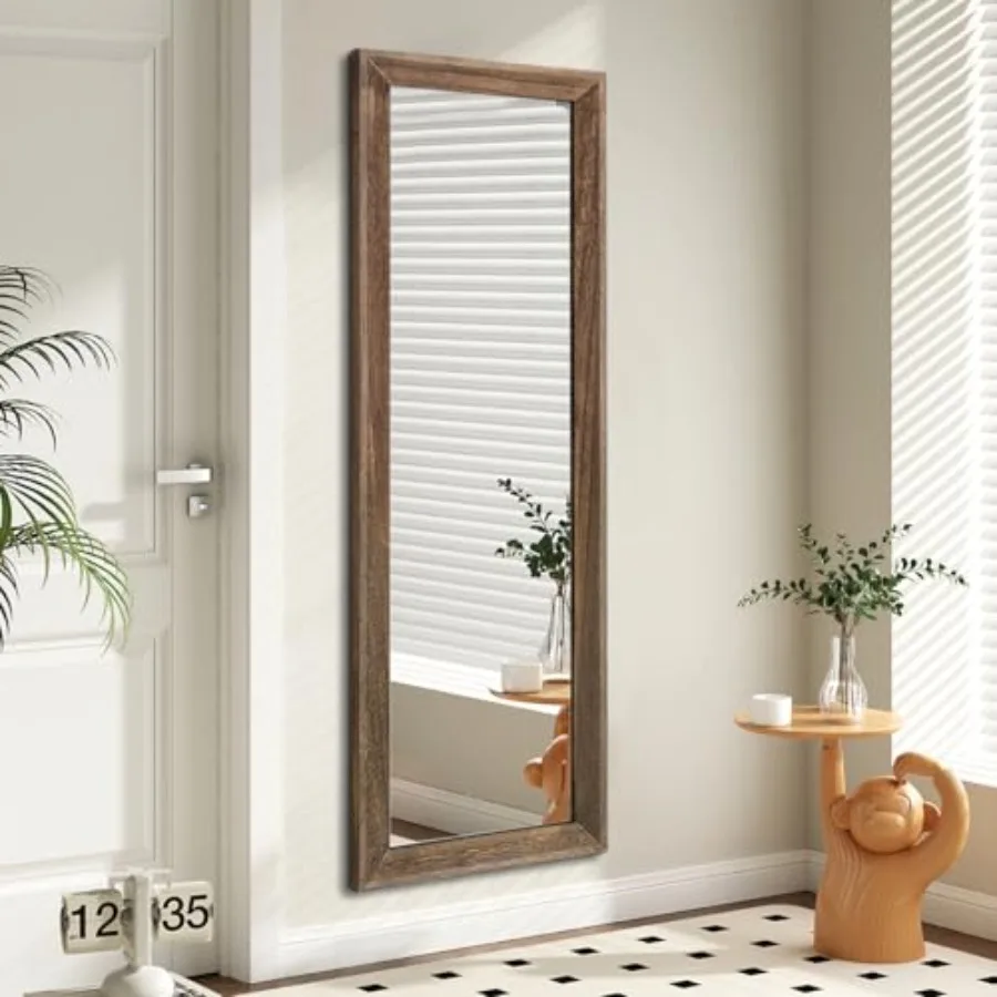Hanging Mirror Full Length Retro Large Wooden Framed Full Body Mirrors 47"x16" for Bedroom Living Room Bathroom Wall Mounted Ve
Hanging Mirror Full Length Retro Large Wooden Framed Full Body Mirrors 47"x16" for Bedroom Living Room Bathroom Wall Mounted Ve