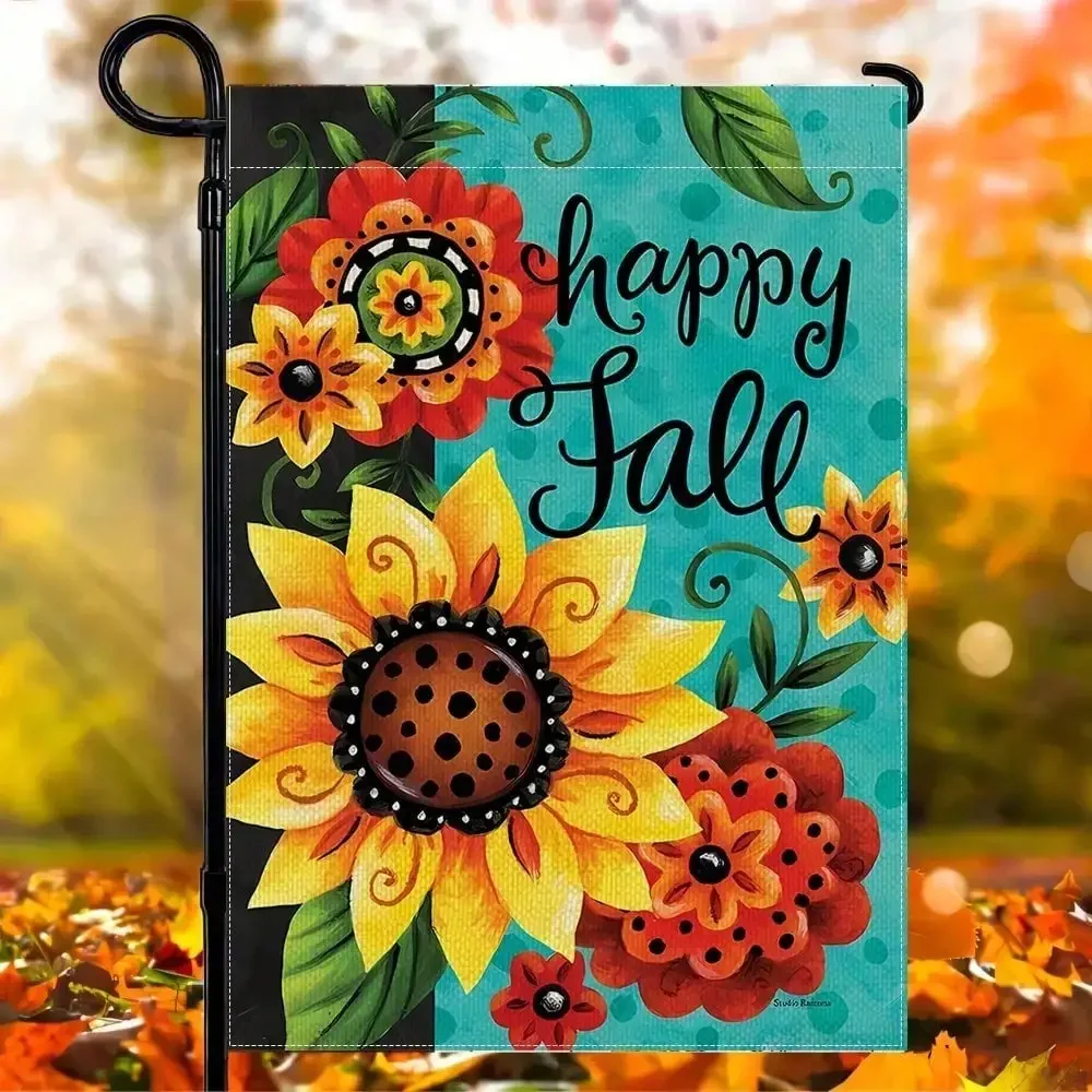 1pc Fall Garden Flag Vibrant Floral Autumn Garden Flag With Sunflowers And Fall Blooms Celebrate The Season With Happy Fall Design For Outdoor Decor12x18 Inches Without Flagpole
1pc Fall Garden Flag Vibrant Floral Autumn Garden Flag With Sunflowers And Fall Blooms Celebrate The Season With Happy Fall Design For Outdoor Decor12x18 Inches Without Flagpole