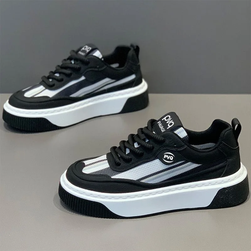 Мужские легкие кроссовки на платформе для увеличения роста, дышащие, сетчатые, повседневные, осенние, новая европейская минималистичная мода
Мужские легкие кроссовки на платформе для увеличения роста, дышащие, сетчатые, повседневные, осенние, новая европейская минималистичная мода