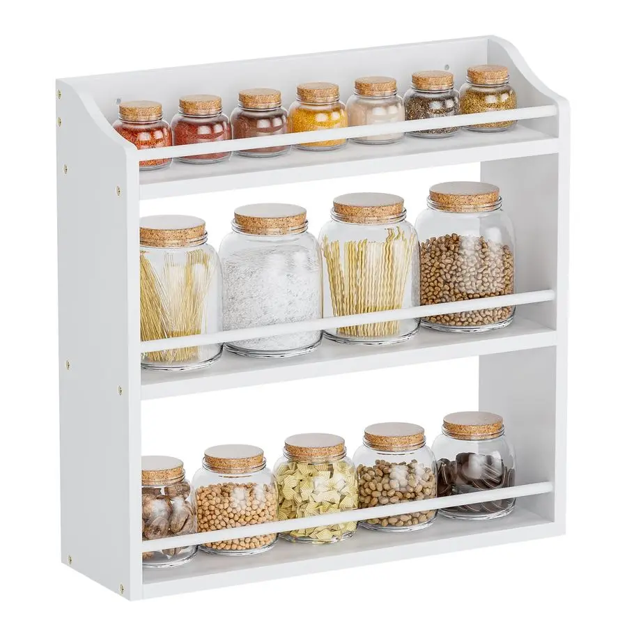 Rack Wall Mounted, Freestanding Spice Organizer for Countertop, Bamboo Spice Storage Holder, for Kitchen Cupboard, Pantry, Bathr
Rack Wall Mounted, Freestanding Spice Organizer for Countertop, Bamboo Spice Storage Holder, for Kitchen Cupboard, Pantry, Bathr