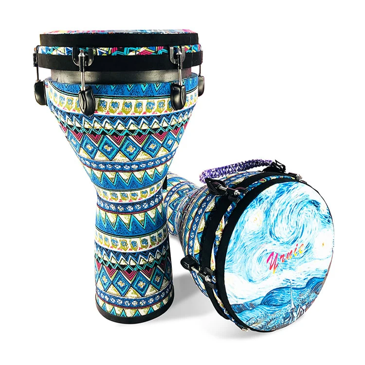 Wholesale Musical Instruments Hand Percussion Drum Colorful Djembe 12 Inch African Drum PVC Material Master's Drum
Wholesale Musical Instruments Hand Percussion Drum Colorful Djembe 12 Inch African Drum PVC Material Master's Drum