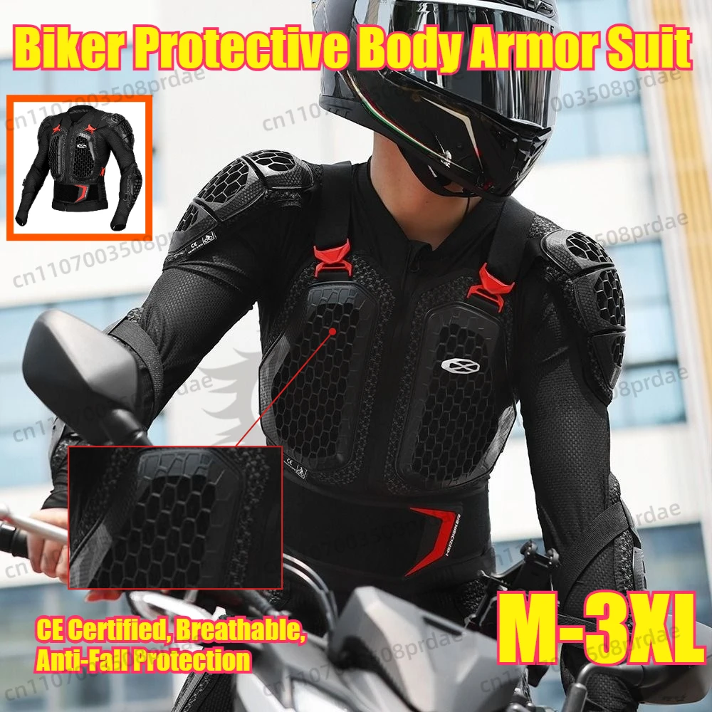 Motorcycle Riding Jacket Men's Motorcycle Riding Suit Protective Armor Off-road Racing Jacket Summer Breathable Riding Equipment
Motorcycle Riding Jacket Men's Motorcycle Riding Suit Protective Armor Off-road Racing Jacket Summer Breathable Riding Equipment