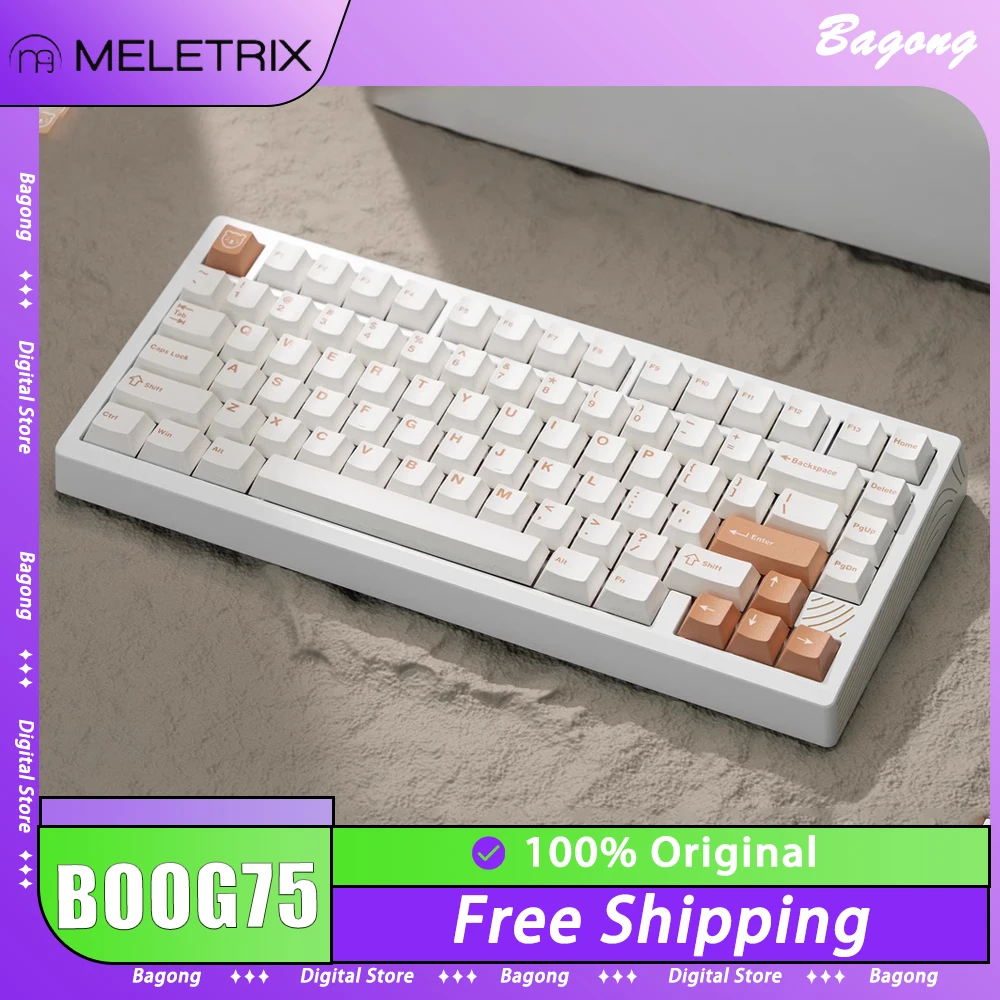 Механическая клавиатура MELETRIX BOOG75 с магнитным переключателем, RGB подсветка, прокладка, Игровая клавиатура PBT, эргономичный ПК, аксессуары для геймеров Gifts
Механическая клавиатура MELETRIX BOOG75 с магнитным переключателем, RGB подсветка, прокладка, Игровая клавиатура PBT, эргономичный ПК, аксессуары для геймеров Gifts
