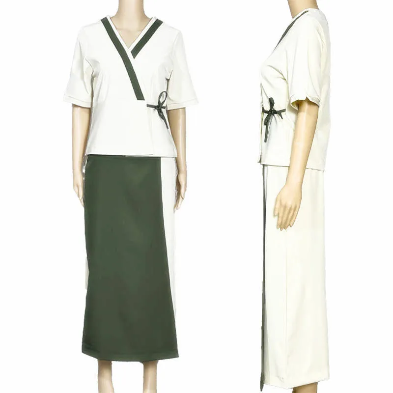 Thai Massage Workwear Wide Leg Pants Suit Spa Beautician Health Center White Green Uniform Order 10 Set Embroidered Logo Free
Thai Massage Workwear Wide Leg Pants Suit Spa Beautician Health Center White Green Uniform Order 10 Set Embroidered Logo Free