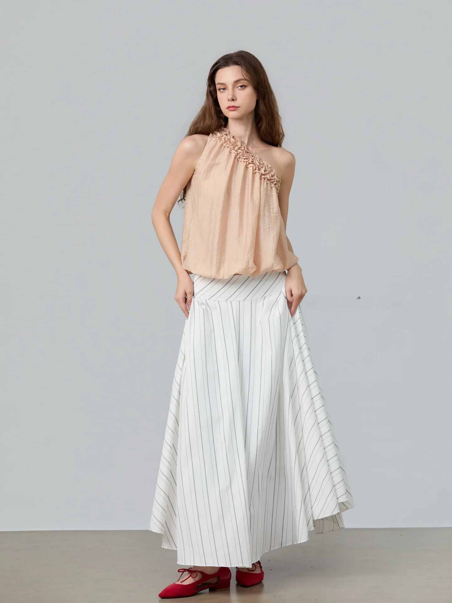 Classic Striped Vaion Sle f Skirt Women's Design Sensation Umbrella Skirt Breathable Cotton A-Line Midi Skirt
Classic Striped Vaion Sle f Skirt Women's Design Sensation Umbrella Skirt Breathable Cotton A-Line Midi Skirt