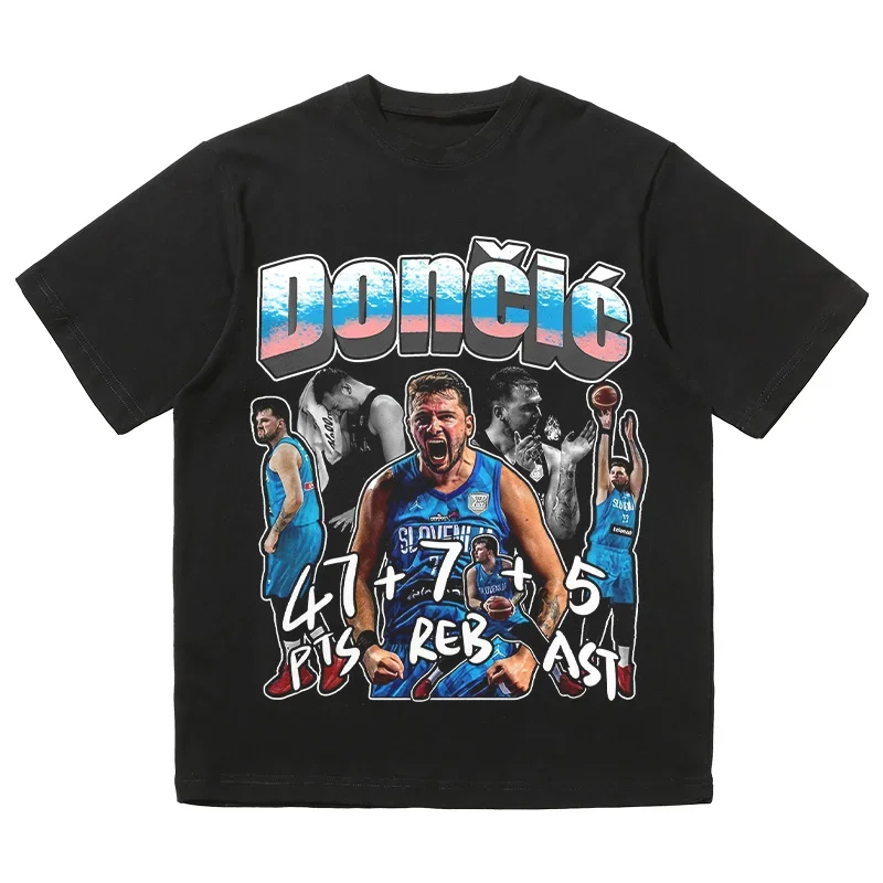 Doncic Antoheny Nuggest Basketball American Fashion Print Men's Women's Loose 100% Cotton Summer Loose Short Sleeve T-shirt
Doncic Antoheny Nuggest Basketball American Fashion Print Men's Women's Loose 100% Cotton Summer Loose Short Sleeve T-shirt