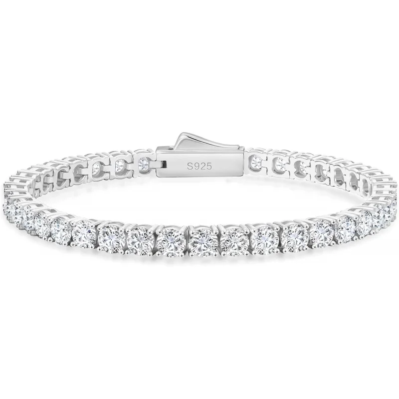 KRKC Moissanite Bracelet, Gifts For Women, Lab Grown Diamond Tennis Bracelets, 925 Sterling Silver 14K Golden Plated, Hyp
KRKC Moissanite Bracelet, Gifts For Women, Lab Grown Diamond Tennis Bracelets, 925 Sterling Silver 14K Golden Plated, Hyp
