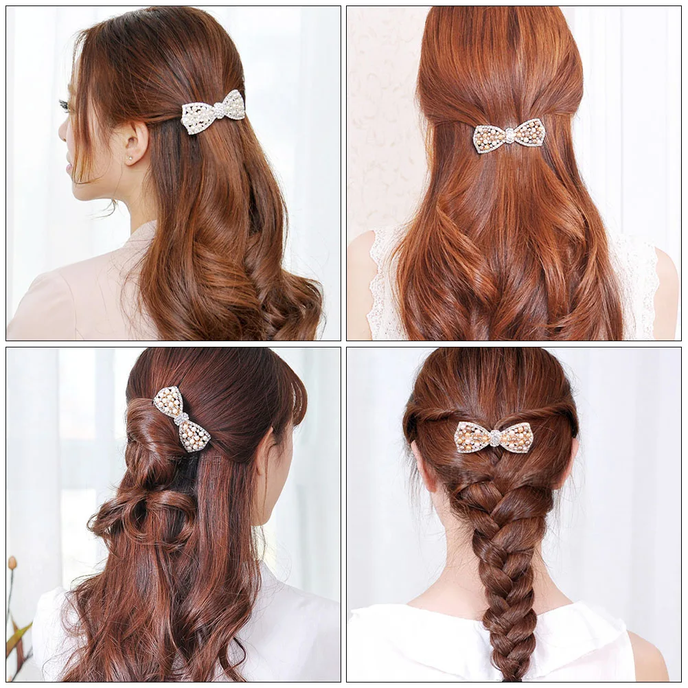 2pcs Pearl Bow Hairpin Rhinestone Barrettes Decorative Clips Bowknot Wedding Accessories Girls Hair Bows Stylish Butterfly Knot
2pcs Pearl Bow Hairpin Rhinestone Barrettes Decorative Clips Bowknot Wedding Accessories Girls Hair Bows Stylish Butterfly Knot