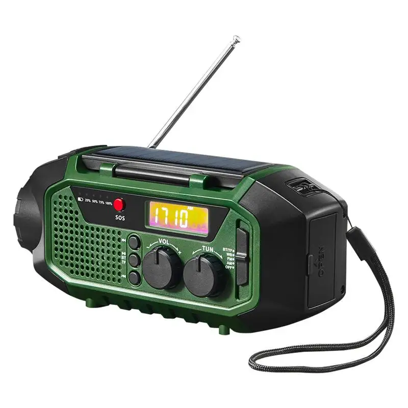 Hand Crank Radio Survival Solar Hand Crank Weather Radio Wireless Speaker Entertainment Equipment With Flashlight For Family
Hand Crank Radio Survival Solar Hand Crank Weather Radio Wireless Speaker Entertainment Equipment With Flashlight For Family