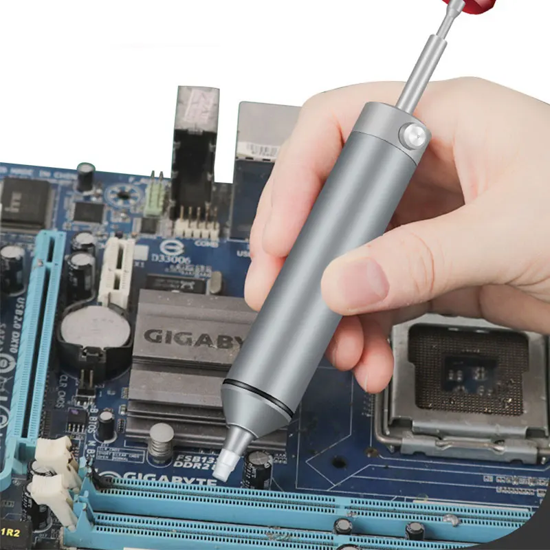 All-metal strong solder sucker electronic desoldering tin removal soldering iron soldering tools manual vacuum suction
All-metal strong solder sucker electronic desoldering tin removal soldering iron soldering tools manual vacuum suction