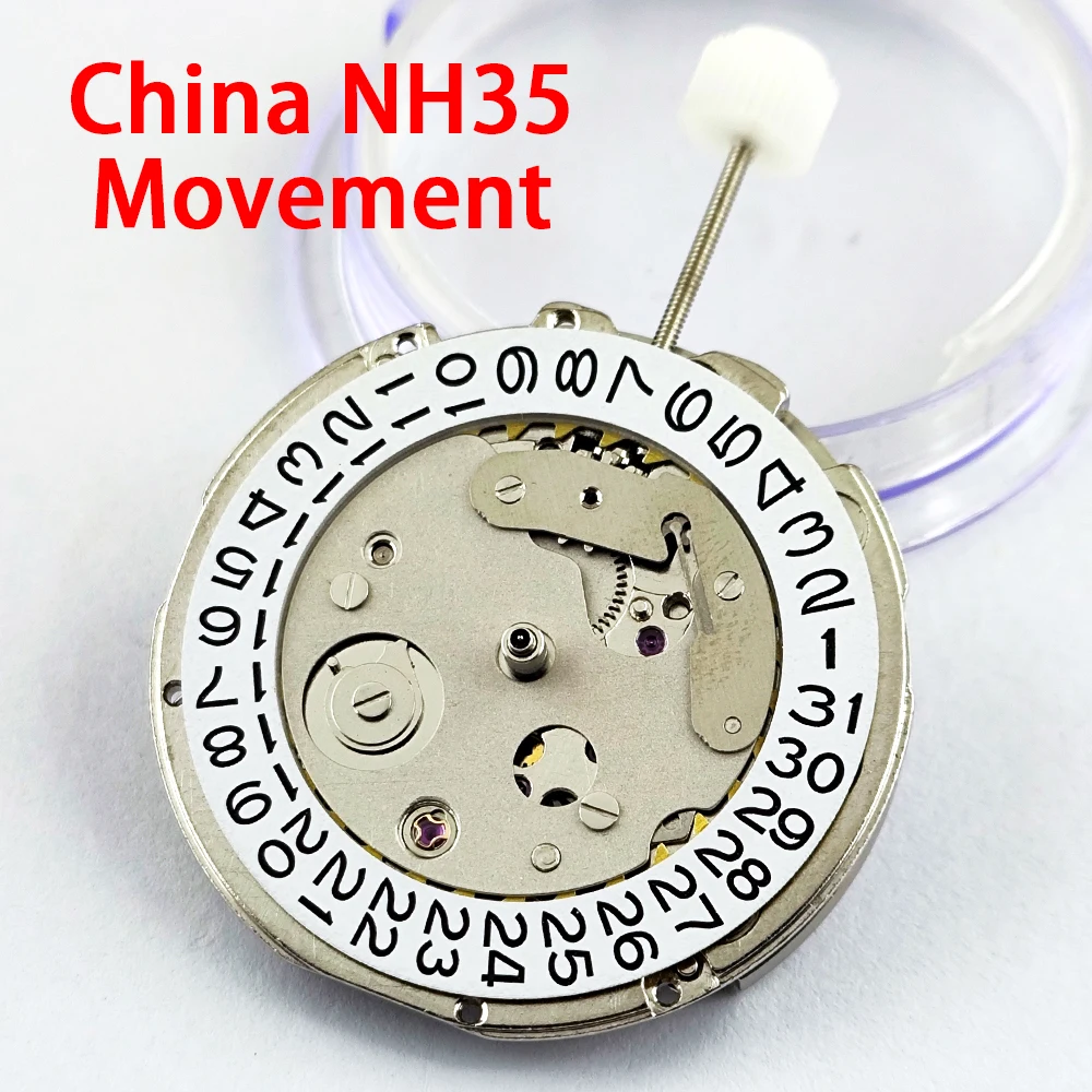 China NH35 Movement NH35 Automatic Mechanical Movement High Accuracy 24 Jewels Mod Watch Replacement Japan NH35A 3:00/6:00/9:00
China NH35 Movement NH35 Automatic Mechanical Movement High Accuracy 24 Jewels Mod Watch Replacement Japan NH35A 3:00/6:00/9:00