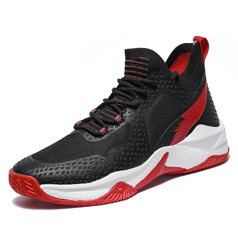 Big Size 39-47 Basketball Shoes for Men Breathable Mesh Basketball Sneakers Shock-Absorbant High-top Sneaker Outdoor Sport Shoes
Big Size 39-47 Basketball Shoes for Men Breathable Mesh Basketball Sneakers Shock-Absorbant High-top Sneaker Outdoor Sport Shoes