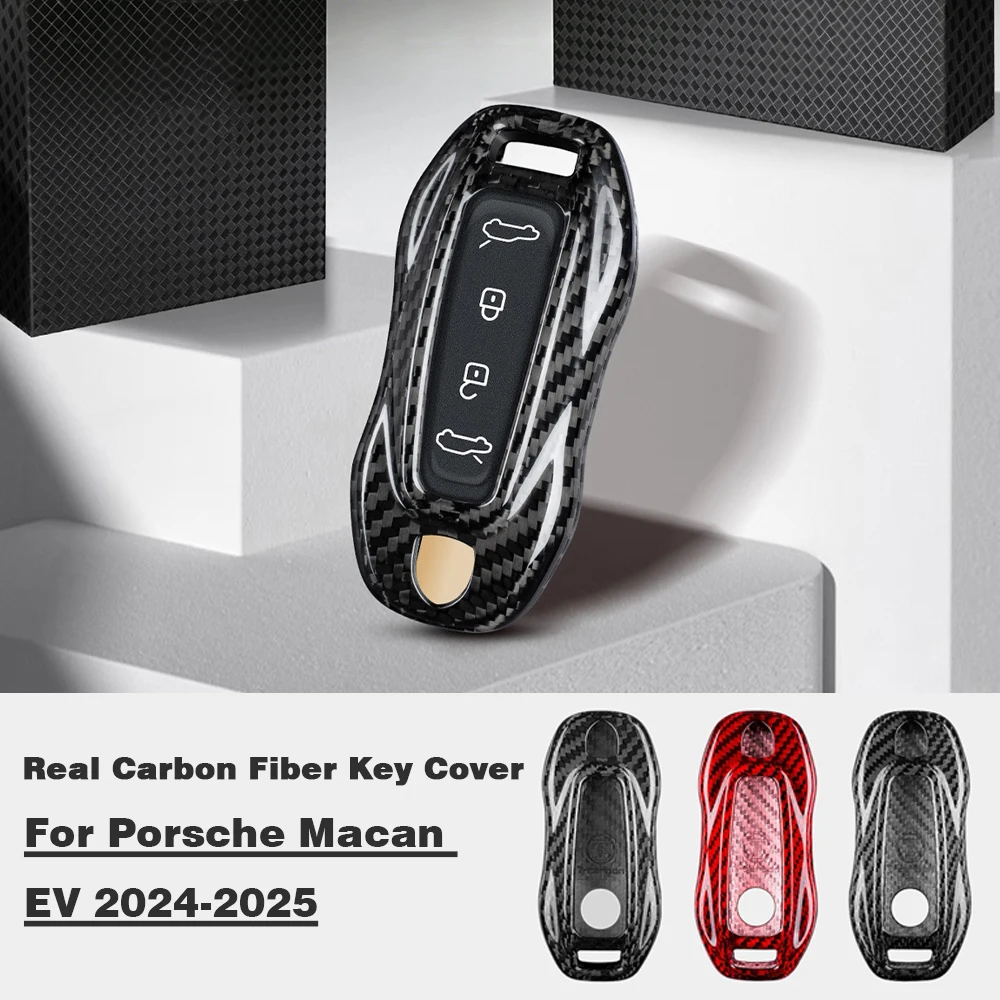 Real Carbon Fiber Key Fob Cover For Porsche Macan 4 EV Electric model 2024 2025 Key Shell Replacement Accessories
Real Carbon Fiber Key Fob Cover For Porsche Macan 4 EV Electric model 2024 2025 Key Shell Replacement Accessories