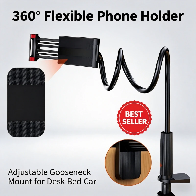 2Pcs Flexible Gooseneck Stand, 70/100/120cm Adjustable Clamp Holder, Universal for 3.5-10.5 Inch Phone Tablet
2Pcs Flexible Gooseneck Stand, 70/100/120cm Adjustable Clamp Holder, Universal for 3.5-10.5 Inch Phone Tablet