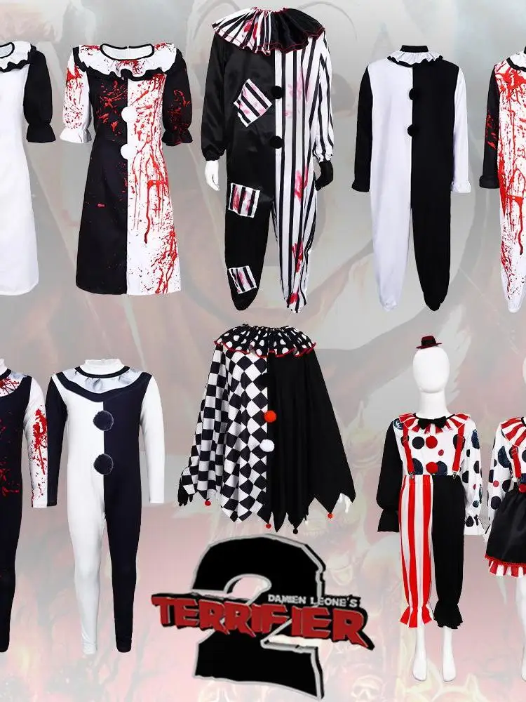 Halloween Horror Cosplay Clown Costume Stage Performance Clothing Chinese Manufacturer No Brand Registered Trademark
Halloween Horror Cosplay Clown Costume Stage Performance Clothing Chinese Manufacturer No Brand Registered Trademark