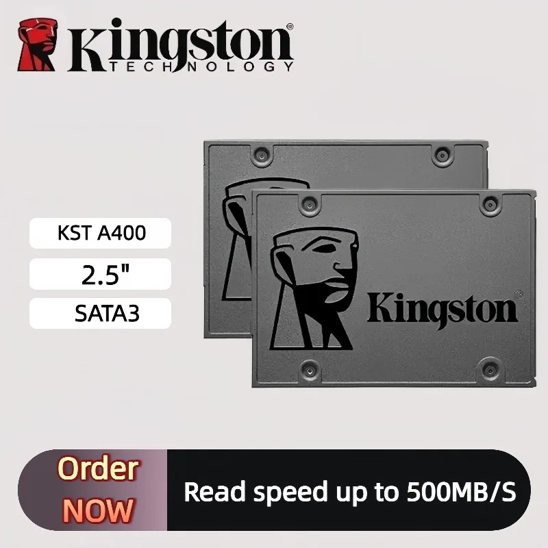 Kingston A400 SSD Internal Solid State Drive 2.5" SSDs SATA3 HDD Hard Disk 960GB 480GB 240GB 120GB for Laptop Desktop PC
Kingston A400 SSD Internal Solid State Drive 2.5" SSDs SATA3 HDD Hard Disk 960GB 480GB 240GB 120GB for Laptop Desktop PC