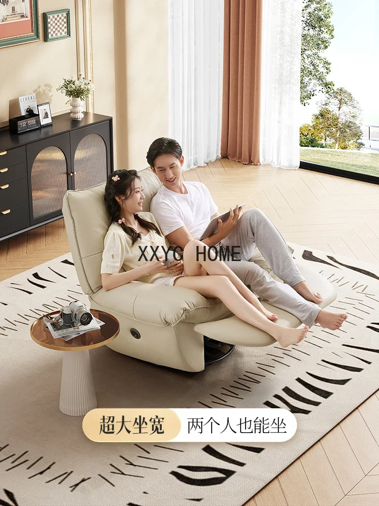 Electric Functional Sofa Genuine Leather Single Living Room Simple Cream Style Lazy Chair
Electric Functional Sofa Genuine Leather Single Living Room Simple Cream Style Lazy Chair