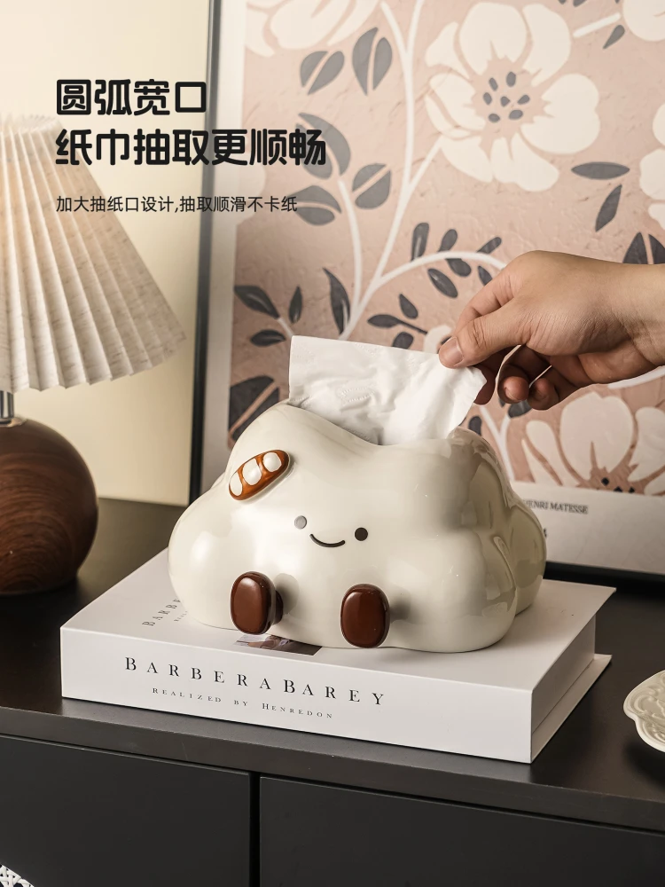 Creative And Cute Ceramic Cloud Pumping Carton Design Home Living Room Bedroom Decoration Tissue Box Ornament Storage Box
Creative And Cute Ceramic Cloud Pumping Carton Design Home Living Room Bedroom Decoration Tissue Box Ornament Storage Box