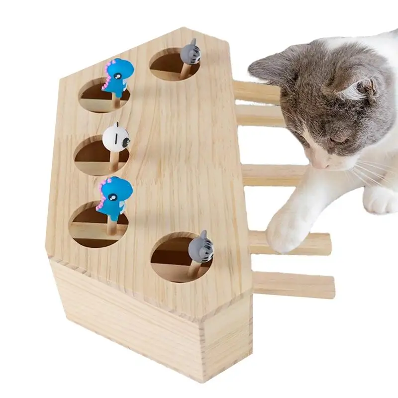 Cat Toy Cats Whack Game Cat Scratch Toy Cat Hit Gophers Funny Cat Stick Interactive Whack-a-mole Solid Wood Toys
Cat Toy Cats Whack Game Cat Scratch Toy Cat Hit Gophers Funny Cat Stick Interactive Whack-a-mole Solid Wood Toys