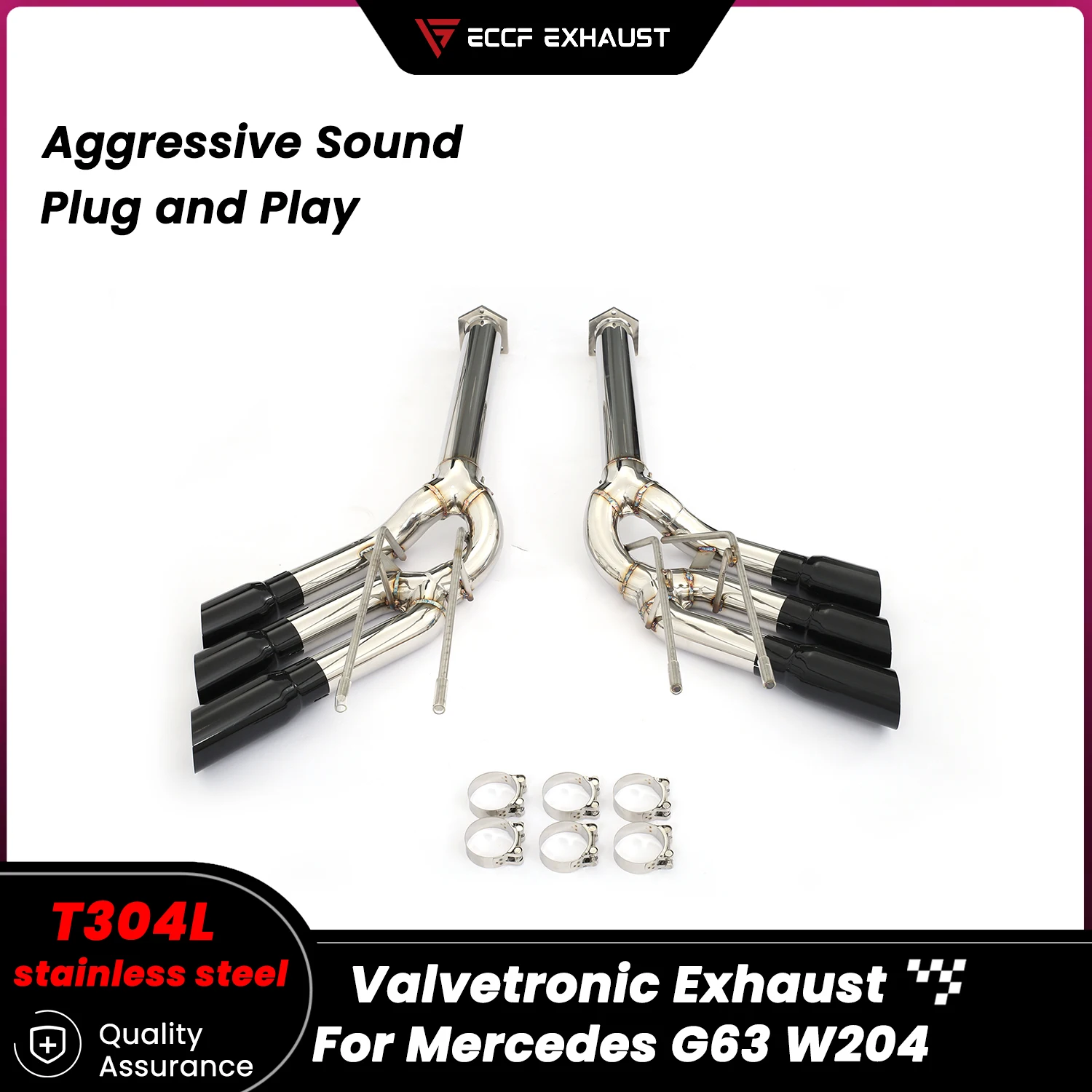 Aggressive Sound Exhaust Stainless steel Catback Exhaust for Mercedes G63 W204 Unleash Maximum Performance
Aggressive Sound Exhaust Stainless steel Catback Exhaust for Mercedes G63 W204 Unleash Maximum Performance